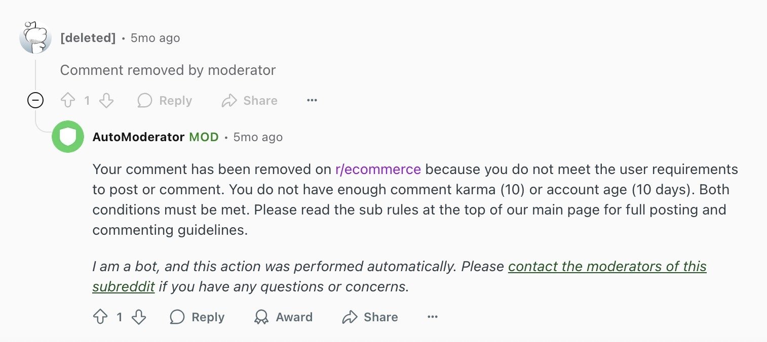 A comment deleted by the AutoModerator because the commenter does not have enough comment karma or account age.